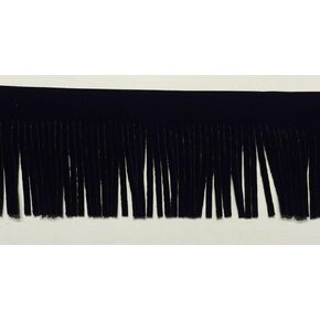 2" Long Faux Suede Fringe Trim - 8 Yards (Chestnut)