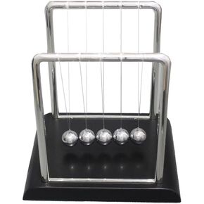 Newton's Cradle Balance Balls: A Captivating Science Physics Gadget for Desktop Decoration, Kinetic Motion Toy Ideal for Home & Office - Available with Glowing Option (Conventional Style)