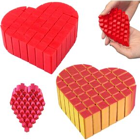3D Printed Heart Fidget Worm, 2Pcs Heart Fidget Toy, Make a Sound Office Desk Ornaments, Sensory Toys for Boys Girls to Fill with Holiday and Classroom Prizes