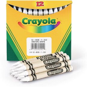 Crayola 151958 Crayons-White 12-Pkg
