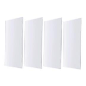 4pcs Clear Acrylic Sheets for DIY Crafts Transparent Picture Frame Blanks for Wedding Displays Teaching Tools and Creative Projects