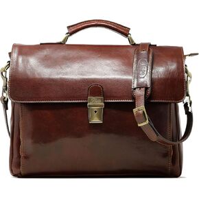 Floto Corsica Laptop Bag Leather Briefcase Messenger Bag