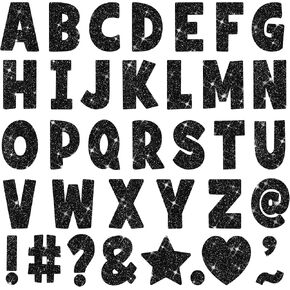 Gold Letter Stickers Bulletin Board Letters 4 Inch,Large Glitter Sticker Letters for Poster Board,108Pcs Self Adhesive Vinyl Alphabet Stickers for Mailbox Crafts Classroom School Home Decor