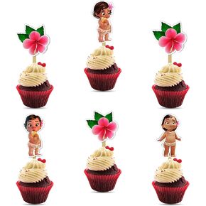 Bby Mna Cupcake Topper - Elegant Dessert Decoration | Ocean Theme Party Decor | Stylish & Reusable Cupcake Topper for Birthday Celebrations