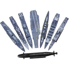 Kit of 8 Assembled Warship 1:144 for Birthday Gift Collect