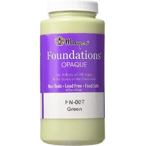 Mayco Foundations Glaze, Green FN-007, 1 Pint
