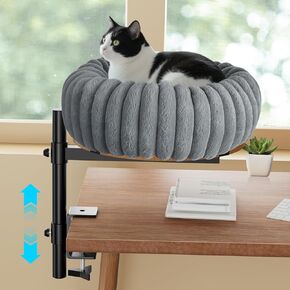 360 ° سرير قطة دوارة للمكتب ، 19.68 '' Cat kamock for table ، لأعلى/لأسفل جثم جثم (10 ''