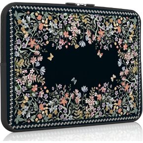 iCasso Laptop case 13 inch for MacBook Air 13-13.6 inch, Cute Laptop Sleeve for MacBook Pro 13 inch 14 inch, Slim Protective Travel Carrying Case Sleeve for 13 inch Chromebook, HP, Dell(Green)
