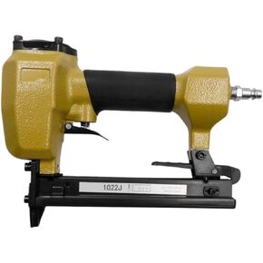 Pneumatic Upholstery Stapler Heavy-Duty 20 Gauge Air Framing Stapler Pneumatic Nail Gun 1022J Tacker U-Stapler Woodworking Nailer with 1000Pcs Nails