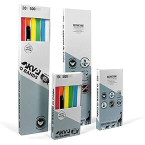 KVP PET 100 Count ID Bands ، 30 "، أبيض