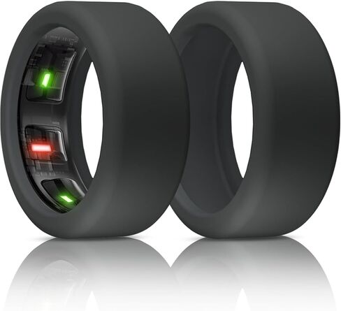 Silicone Ring Cover Compatible with Oura Ring Protector | Elastic Case for Oura Ring Gen 4/3 Working Out - Patent Protected in Saudi Arabia