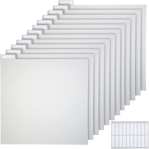 12 x 12 Inches Scrapbook Tabbed Dividers Scrapbook Paper Storage Dividers Page Dividers with Labels for Storage Box Cards File Holder (30 Pieces) in Saudi Arabia