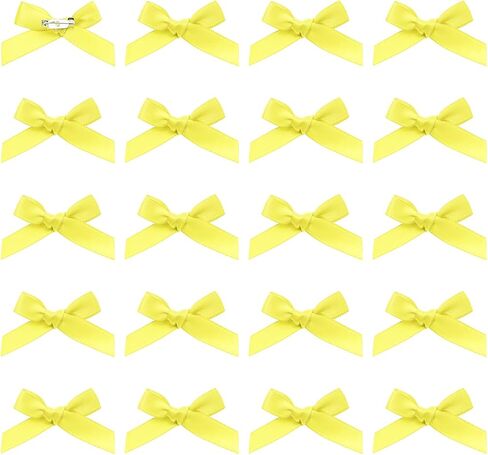 Penta Angel Bow Safety Pins 20pcs Mini Satin Bowknot Flower Safety Charm Pins for Socks Tirts Haps Hloves Dress Shoes Decoration (Red) in Kuwait
