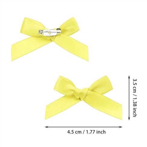 Penta Angel Bow Safety Pins 20pcs Mini Satin Bowknot Flower Safety Charm Pins for Socks Tirts Haps Hloves Dress Shoes Decoration (Red) in Kuwait