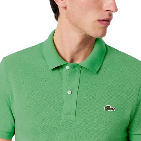 Lacoste Men's Legacy Classic Pique Slim Fit Short Sleeve Polo Shirt in Saudi Arabia