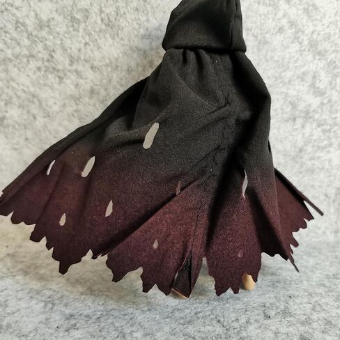1/12 Scale Doll Clothes Action Figure Cloak for 6 inches 1:12 Action Figure Clothes (Black Hooded) in Saudi Arabia