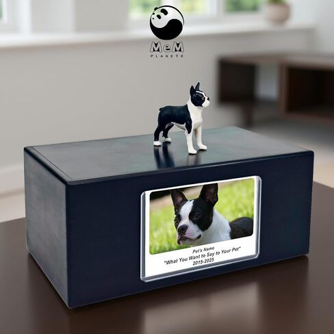 Pet Dog Urns for Ashes Memorial Gifts for Loss Lovers Shadow Box Sympathy Keepsake Small Cat Cremation Casket Funerary Frame Pictures Rosewood Material Bengal Cat Figurine Urn in Saudi Arabia