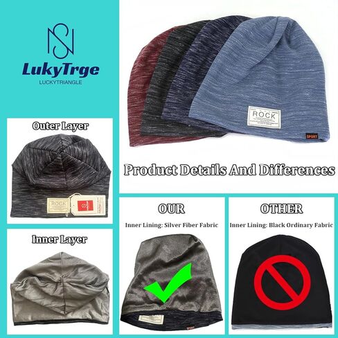 قبعة ZAMAKS EMF للحماية، قبعة فاراداي للجنسين، قبعة مطاطية تحجب إشعاع الميكروويف in Kuwait