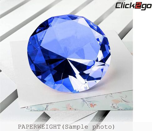 2" / 60 mm Diamond Shaped Glass Crystal Paperweight – Home Office Decor & Valentine's Day Gift Wedding Favors Centerpieces Decoration with Gift Box (Hot Pink) in Saudi Arabia