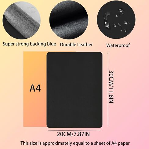 3 PCS 8 X11 بوصة إصلاح جلد لاصق التصحيح إصلاح فوري لأثاث مقاعد السيارة أرائك كراسي المكتب حقائب يد مقاومة للدموع ومجموعة إصلاح جلدية فو (الزنجبيل) in Kuwait