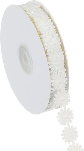 PATIKIL Daisy Flower Lace Trim, Lace Trim Knitting Embroidered Ribbon for DIY Crafts Sewing Embellishments Hair Band Bridal Wedding Decor, Pink in Kuwait