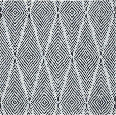 SAFAVIEH Micro-Loop Collection Runner Rug - 2'3" x 7', Light Blue & Charcoal, Handmade Wool, Ideal for High Traffic Areas in Living Room, Bedroom (MLP179M) in Saudi Arabia