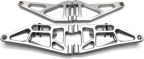 CNC 7075#أذرع الألومنيوم العلوية والسفلية لـ Losi Super Baja Rey2.0 1/6 (Silver) in Kuwait
