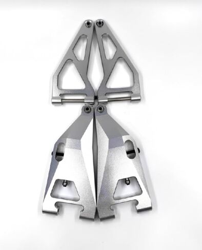 CNC 7075#أذرع الألومنيوم العلوية والسفلية لـ Losi Super Baja Rey2.0 1/6 (Silver) in Kuwait
