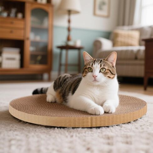 Round Cat Scratcher refill 10 بوصة قطر 3/5 بوصة دائرة خدش استبدال منصات خدش للقطط الداخلية الخدش (1 جهاز كمبيوتر) in Kuwait