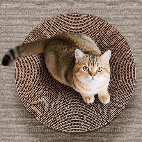 Round Cat Scratcher refill 10 بوصة قطر 3/5 بوصة دائرة خدش استبدال منصات خدش للقطط الداخلية الخدش (1 جهاز كمبيوتر) in Kuwait