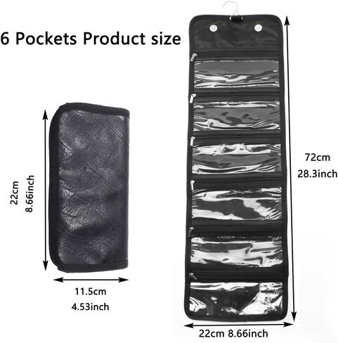 Money Wallet Organizer for Cash with 4 Zippered Pocket Cash Organizer, Envelope Wallet, Small Travel Money Holder for Budgeting, Receipt and Tips.(Black, 4 pockets) in Kuwait