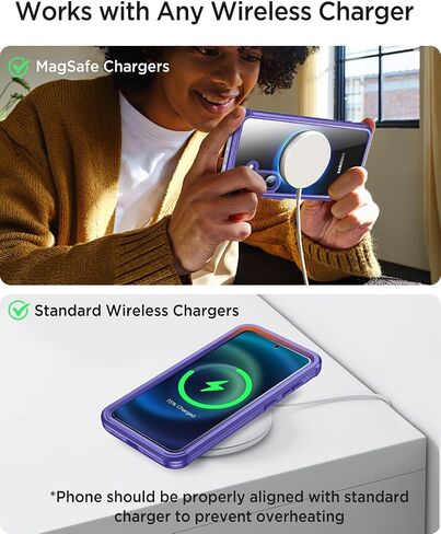 Miimall Slim for Samsung Galaxy S24 Ultra Clear Case with Ring Stand, Soft TPU Anti-Yellow [Metal Magnetic Ring Holder][Support Car Magnetic Mount] Shockproof Phone Case for Galaxy S24 Ultra - Clear in Saudi Arabia