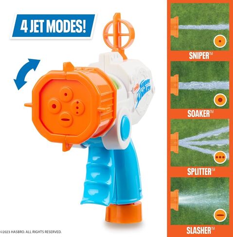 NERF Super Soaker Quadblast Blaster - آلة نقع تعمل بخراطيم في الحديقة لمعارك الفناء الخلفي الملحمي in Saudi Arabia