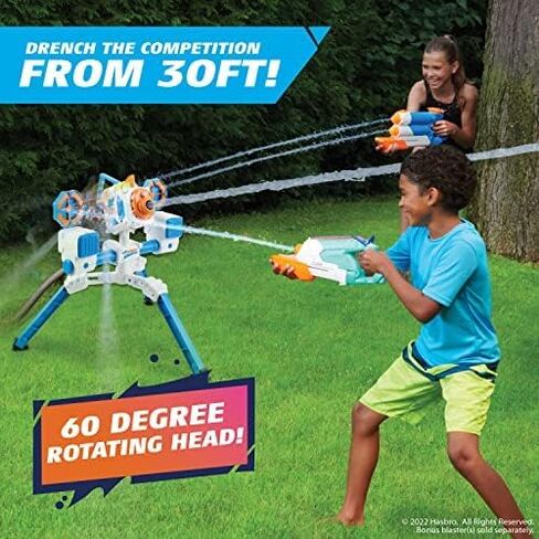 NERF Super Soaker Quadblast Blaster – Garden Hose Powered Soaking Machine for Epic Backyard Battles in Saudi Arabia