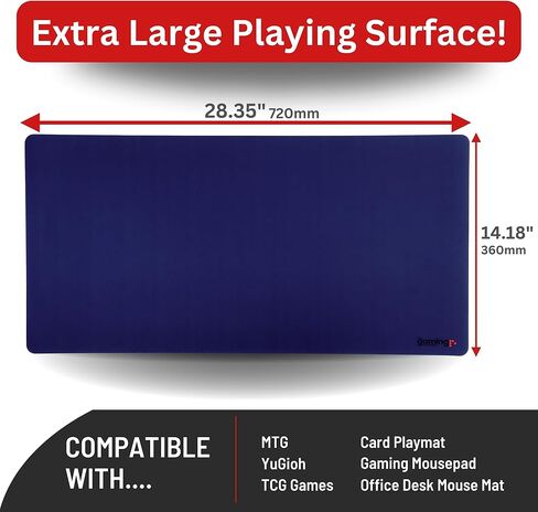 The Gaming Mat Company Single Player MTG Playmat & Mouse Pad – 28" x 14" Blue Gaming Mouse Pad Compatible with Magic: The Gathering playmats, MTG Cards, TCG Gaming mat in Kuwait