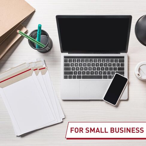 Fainne 300 Pieces 6x8 Inches Rigid Self Adhesive White Photo Mailers 350GSM Document Thicken Keep Flat Cardboard Mailers Shipping Envelopes Photography for Photos, Documents, CD in Kuwait