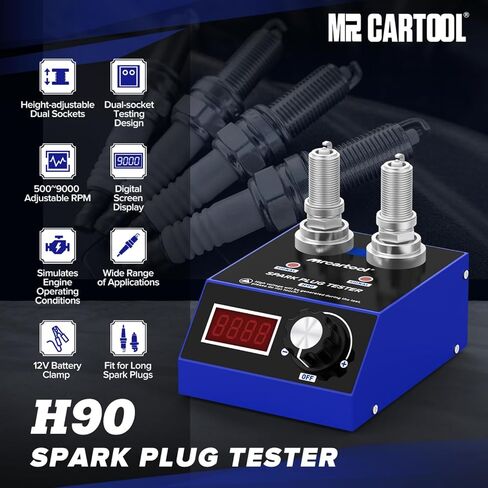 MR CARTOOL سيارة شرارة التوصيل تستر محرك الإشعال المكونات محلل 110 فولت in Kuwait