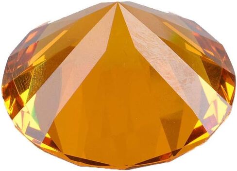 3" / 80 mm Light Pink Diamond Shaped Glass Crystal Paperweight – Home Office Decor & Valentine's Day Gift Wedding Favors Centerpieces Decoration with Gift Box in Saudi Arabia