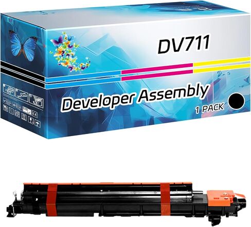 DV711 A2X203D Developer Assombly متوافق مع Konica Minolta Bizhub 654 654E 754 C654 C654E C754 C754E PRINTERS ، العائد المرتفع 480000 ، مع طباعة عالية من التعريف (1 حزمة سوداء) in Kuwait