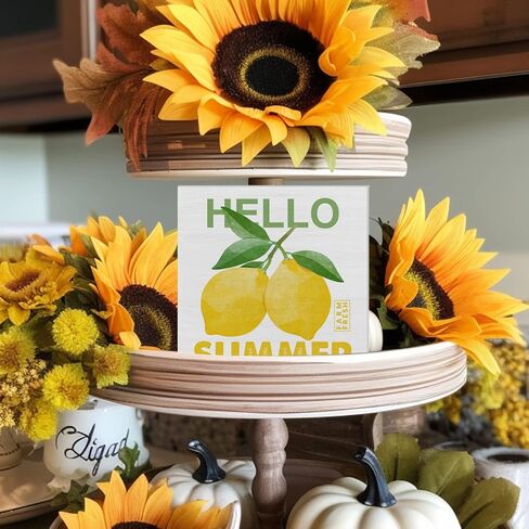 مرحبا الصيف صندوق خشبي تسجيل مكتب ديكور الصيف البطيخ الخشب كتلة تسجيل ديكور للمنزل رف مطبخ الجدار in Kuwait