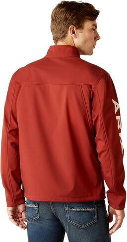 Ariat Men's New Team Softshell Jacket - Fired Brick, Large in Saudi Arabia