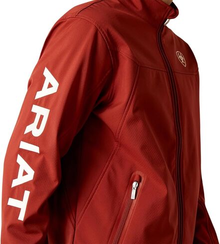 Ariat Men's New Team Softshell Jacket - Fired Brick, Large in Saudi Arabia