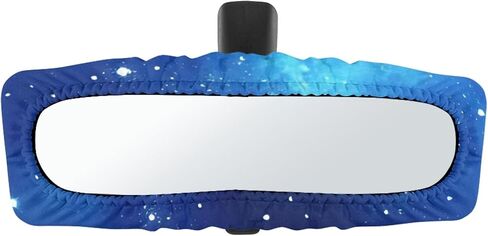Cow Print Car Rear View Mirror Cover Interior Mirror Accessories for Women, Fashion Elastic Rearview Mirror Sleeve Protector Anti Dust and Fingerprints in Saudi Arabia