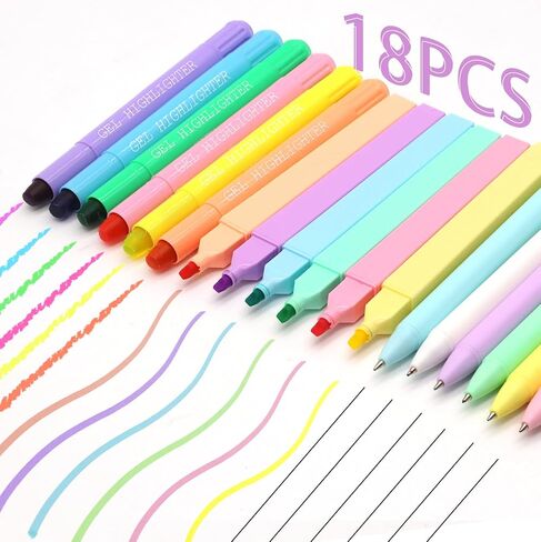 أبرز الجمالية وأقلام الهلام ، 12pcs Morandi Bible Highlighter no dlease ، وأقلام هلام الحبر الملون ، ودراسة الكتاب المقدس ، واللوازم المدرسية in Kuwait