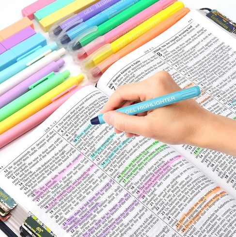 أبرز الجمالية وأقلام الهلام ، 12pcs Morandi Bible Highlighter no dlease ، وأقلام هلام الحبر الملون ، ودراسة الكتاب المقدس ، واللوازم المدرسية in Kuwait