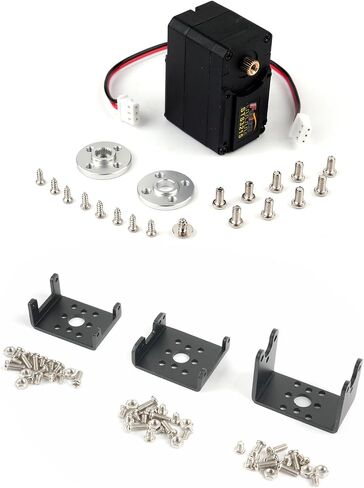 30KG High-Torque Serial Bus Servo 12V 360° Continuous Rotation Programmable Smart Industrial Digital Servo with Controller for RC Car Steering Servo Robotic Arm (1 Servo with 1 Controller) in Saudi Arabia