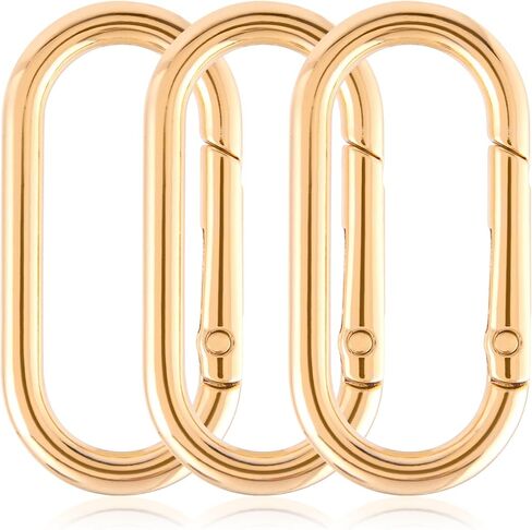 Oval Spring Ring Clips, Heavy Duty Metal Keyring Purse Clip, O Ring Opening Key Ring Carabiner for Keychain in Saudi Arabia