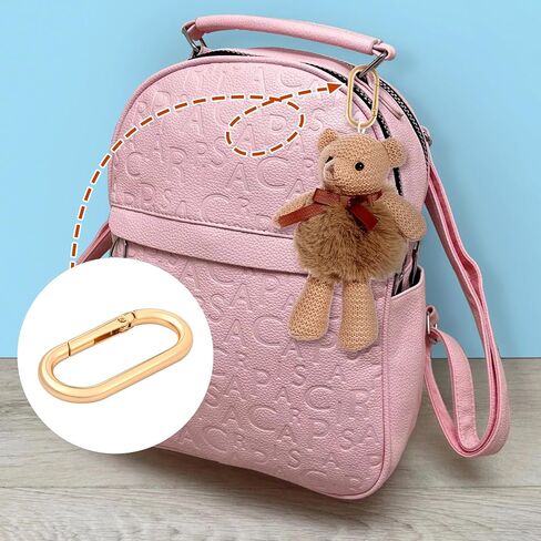 Oval Spring Ring Clips, Heavy Duty Metal Keyring Purse Clip, O Ring Opening Key Ring Carabiner for Keychain in Saudi Arabia