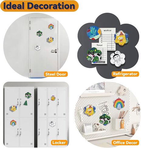 12 Pack Small Magnetic Canvas Boards for Painting, Easy to Stick on Fridge, Whiteboard or Any Iron-containing Surface in Saudi Arabia