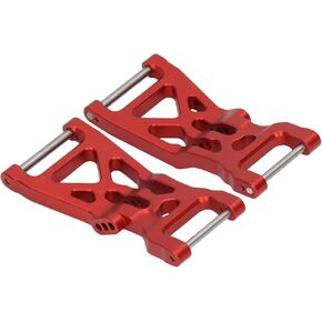 RC Front Lower Arm, 2pcs RC Front Lower Suspension Arm Aluminum Alloy for 1/10 22S 2WD No Prep Drag Car(Red) Body Parts